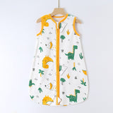 Saquitos/sacos Sin Mangas Tog 0.5 Verano Algodon Dinosaurios Verde Amarillo 76cms