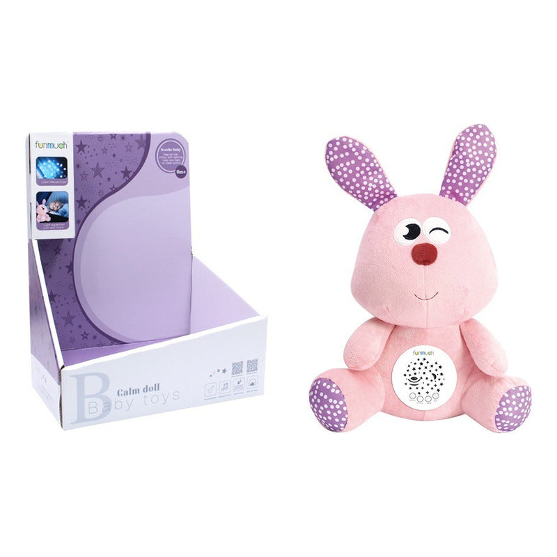 Peluche Con Sonido Ruido Blanco Y Luz Nocturna Sueño De Bebé