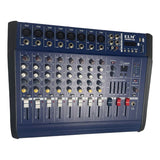 Consola Power Mixer De 8 Canales Usb Mp3 Player 500watts