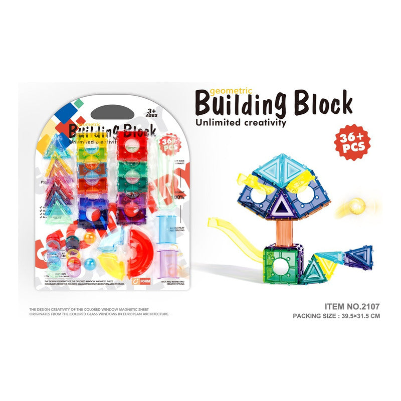 Juego De Construccion Bloques Magnetico 36pcs Importado  34