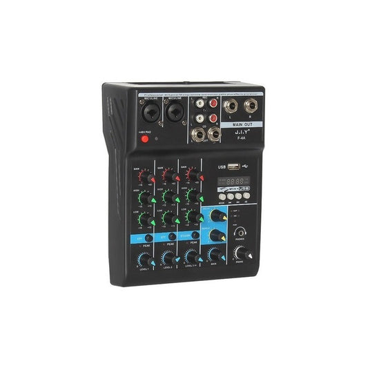 Mesa De Sonido Jiy-f4a 4 Dj Mp3 / Usb / Bluetooth / Canales