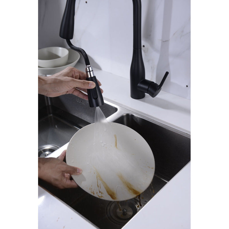 Llave Monomando Lavaplatos Profesional Extraíble Importada