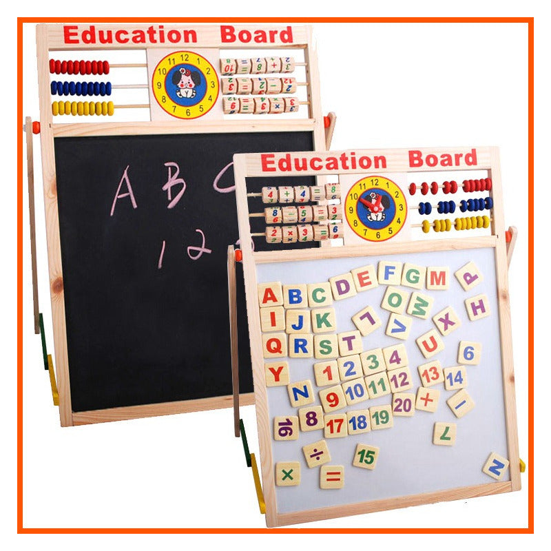 Pizarra Magnetica Doble Para Niños Educativa Plumon Y Tiza