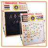 Pizarra Magnetica Doble Para Niños Educativa Plumon Y Tiza