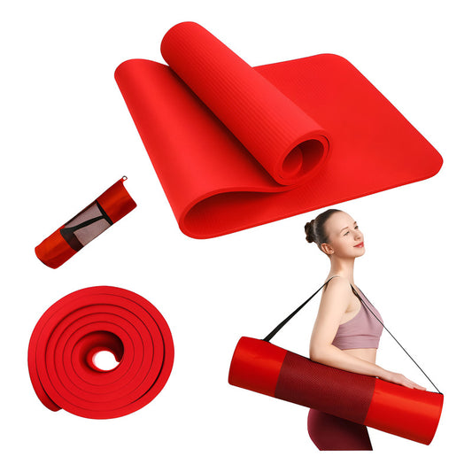 Mat De Yoga Alfombra Espesor 10mm Extra Resistente (gruesa) Morado