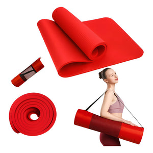 Mat De Yoga Alfombra Espesor 10mm Extra Resistente (gruesa) Morado