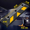 Tope De Estacionamiento 60x15x10 Cm Negro Amarillo Parking