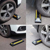 Tope De Estacionamiento 90x15x10 Cm Negro Amarillo Parking