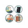 Cocina De Juguete 42 Accesorios Estilo Moderno Azul Importad Celeste