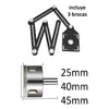 Escuadra Plegable Para Ceramica + 3 Brocas Diamantadas
