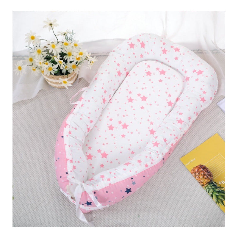 Cama Cojín Nido Colecho De Algodón + Almohada Reforzado Impo