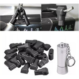 Pack 100 Seguros Candados Magneticos Gancheras 6mm + 1 Llave Seguro Negro Y 1 Llave