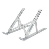 Soporte Portatil Aluminio Plegable Para Notebook Tablet Color Plateado Plateado