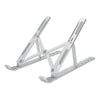 Soporte Portatil Aluminio Plegable Para Notebook Tablet Color Plateado Plateado