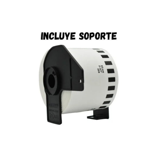 Rollos De Etiquetas Continuas Dk 2205 62mmx30-48mts Importad