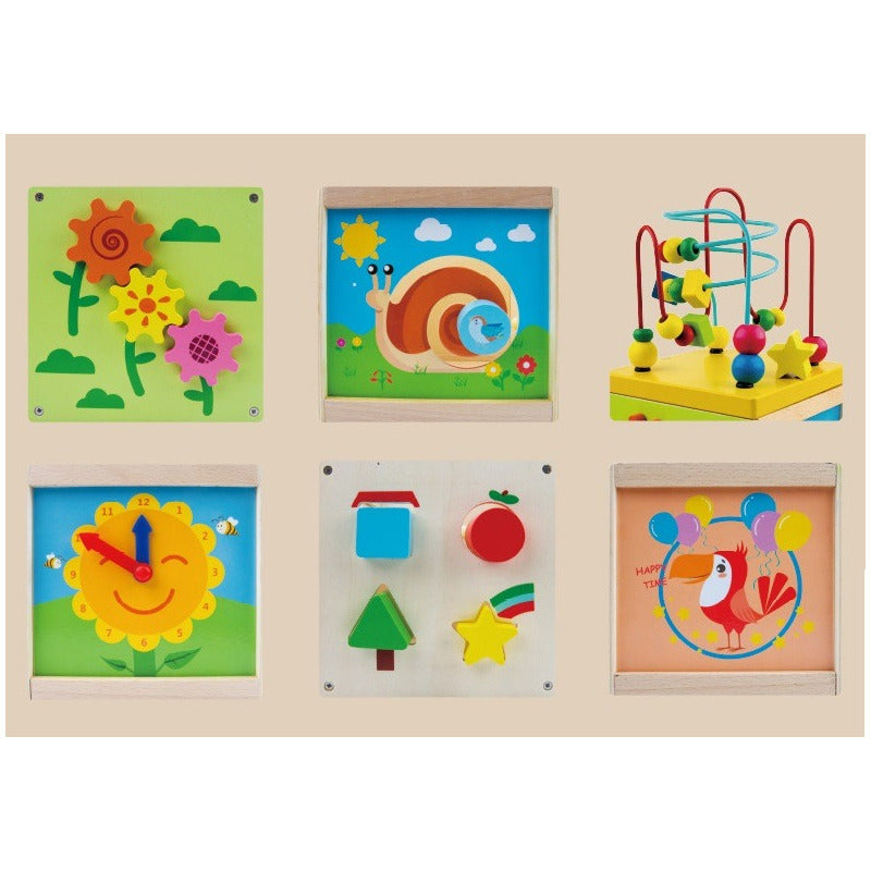 Cubo Didáctico Montessori Juguete De Madera Bebe Infantil