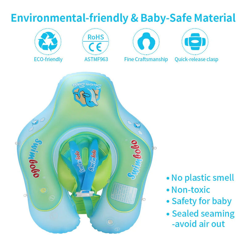 Flotador Inflable Niño O Bebe Sombrilla Anti Vuelco Importad