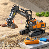 Excavadora A Control Remoto Altamann Amarillo Excavadora