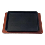 Plancha Rectangular  Altamann 19,5/14,5 Negro Liso