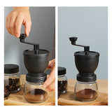 Molinillo De Café Moledor Manual De Granos + Recipiente Negro