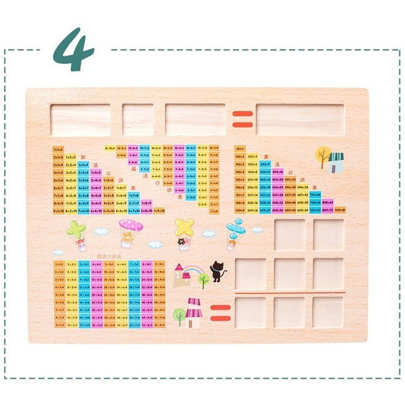 Set Didactico De Reloj Con Fecha Y Multiplicación Montessori