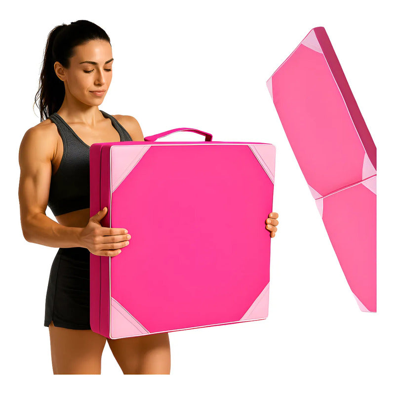 Colchoneta Deportiva Oxford 100x50x5cm para Ejercicio - Rosa