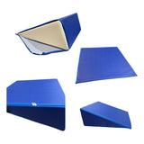 Almohada Terapéutica Cuña Rehabilitación 50x50x20 Color Azul Azul
