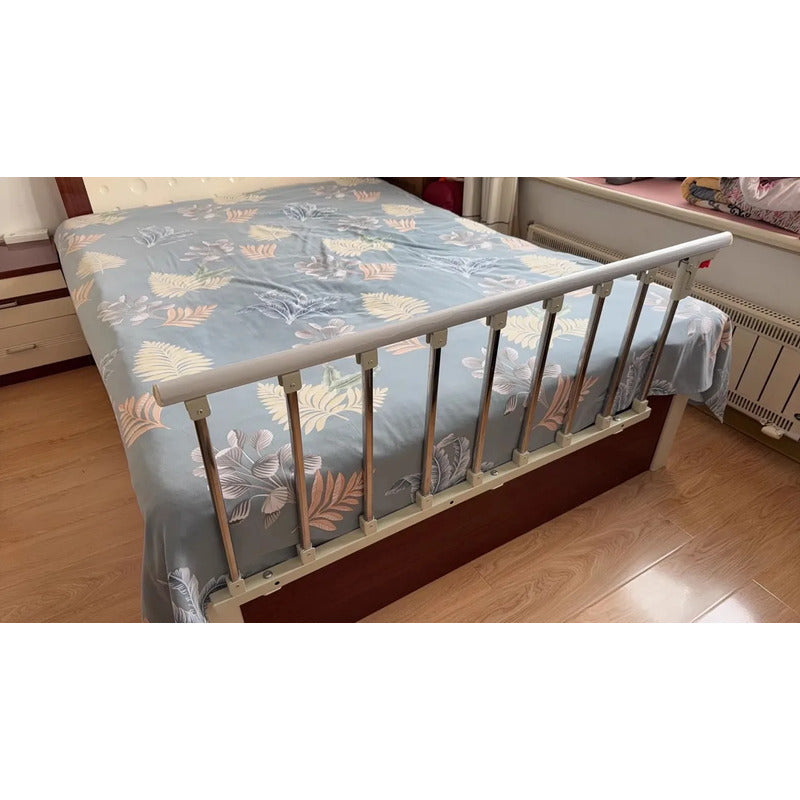 Baranda Seguridad Plegable De Cama Adulto Mayor Niños Xl Café