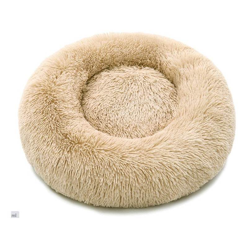 Cama Mascota Felpuda Perro Gato Relajante Y Suave De Felpa M