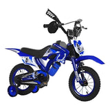 Bicimoto Aro 16 Para Niños Con Sonido Y Ruedas De Apoyo Azul 16