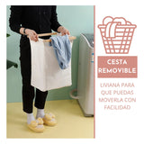 Cesta Canasto De Ropa Sucia Con Soporte De Bambu Xl