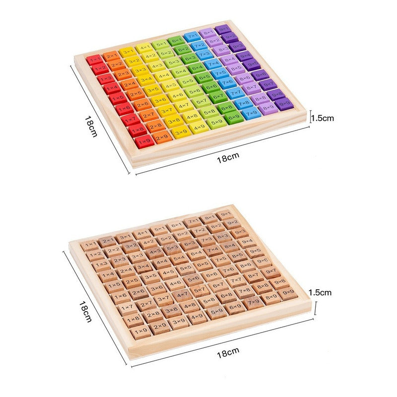 Tabla de Multiplicación Montessori de Madera Altmann