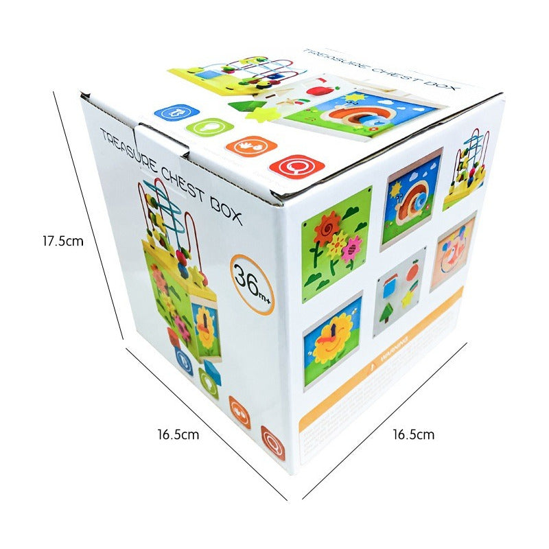 Cubo Didáctico Montessori Juguete De Madera Bebe Infantil