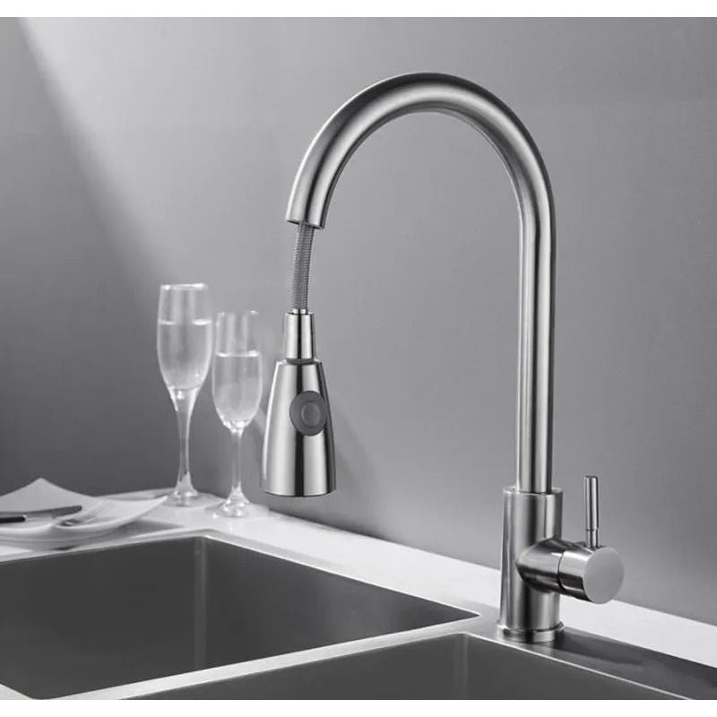 Llave Monomando Lavaplatos Profesional Extraíble Importada