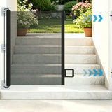 Reja Retráctil Para Puertas Y Pasillos Importada 110cms Negro