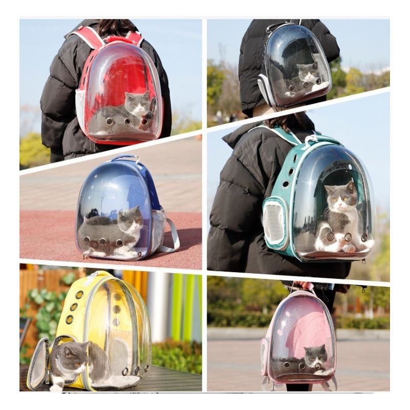 Mochila Transportadora Transparente para Mascotas Altmann