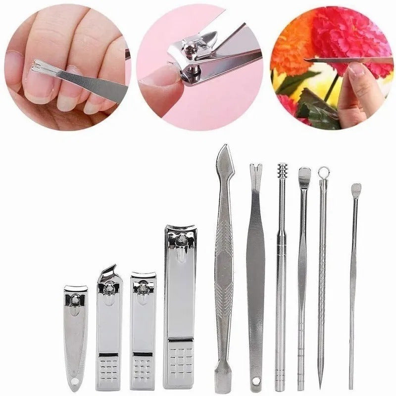 Set Manicure 19 Piezas Herramientas Para Uñas Pies Importada