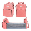 Mochila 3 En 1 Pañalera Cuna Y Mudador Portátil Para Bebés