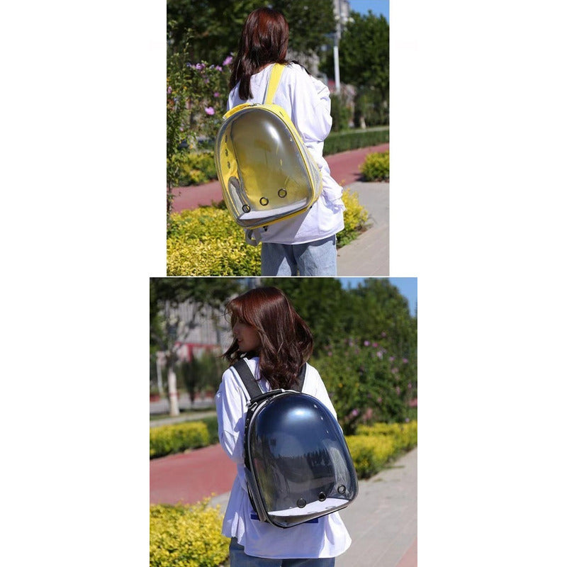 Mochila Transportadora Transparente para Mascotas Altmann