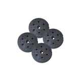 Set De 2 Disco Pvc 10kg C/u =20kg Preolímpico Importado Negro