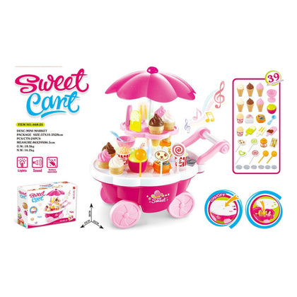 Maleta De Juguete Carrito De Helados Heladeria 39pcs