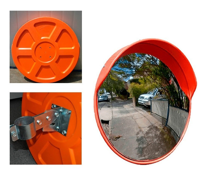 Espejo Panorámico Convexo Interior - Exterior 60cm Importada