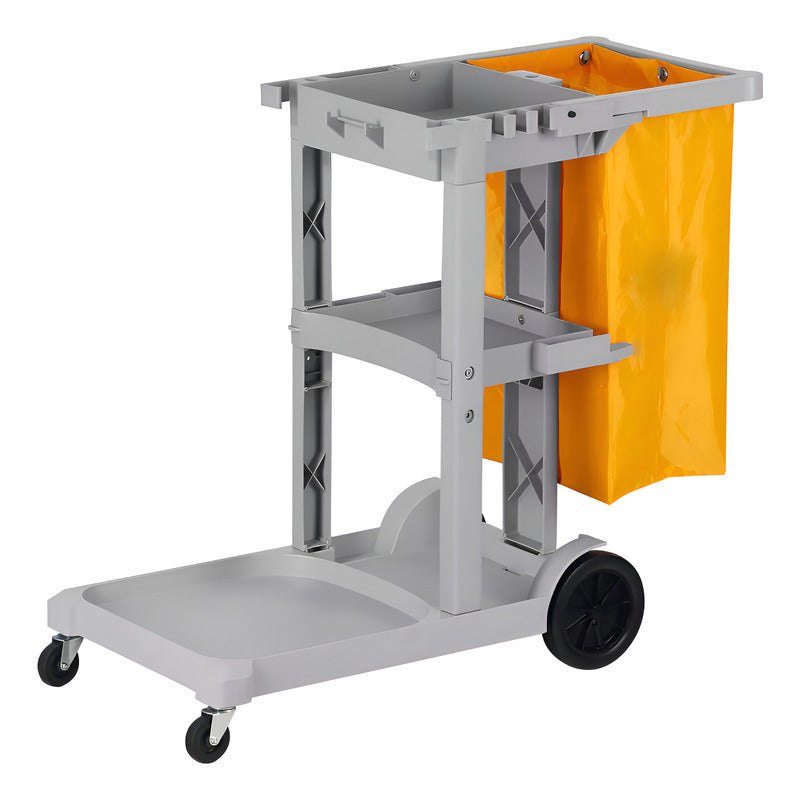 Carro De Limpieza Y Bolsas De Basura 52*119*96cm Gris