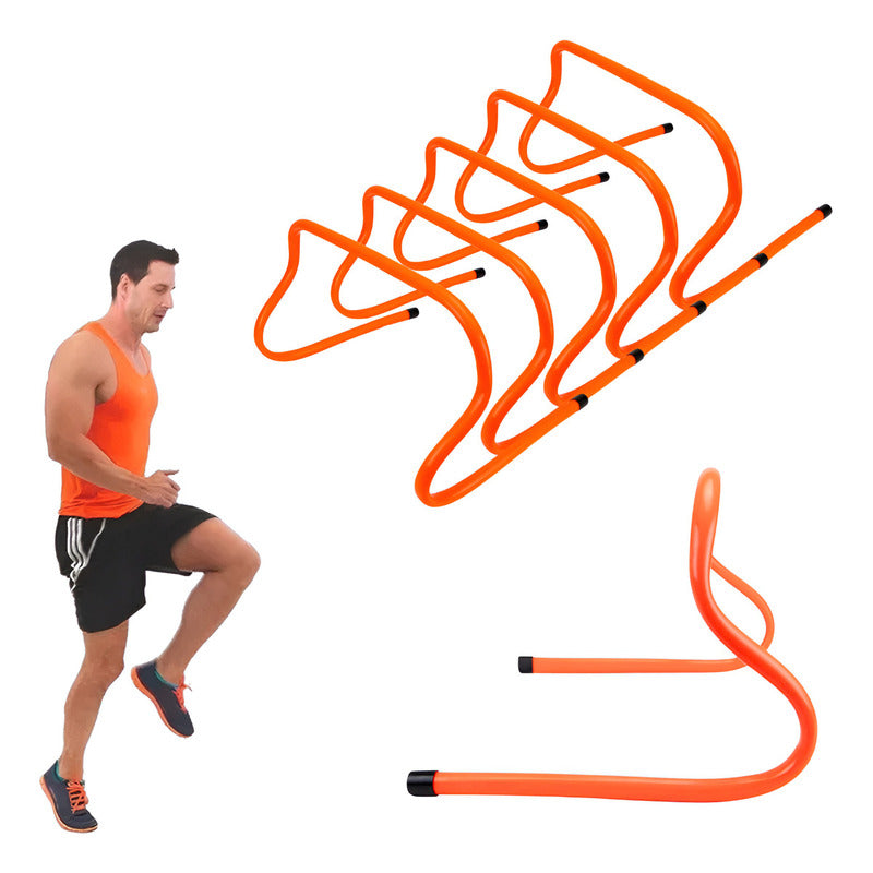 Pack 5 Vallas de Salto y Agilidad 30cm Altmann - Naranja