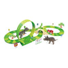 Pista De Dinosaurio Flexible Con Auto Dinosaurio 188 Piezas