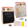 Pizarra Magnetica Doble Para Niños Educativa Plumon Y Tiza