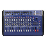 Consola Power Mixer De 12 Canales Usb Mp3 Player 500watts