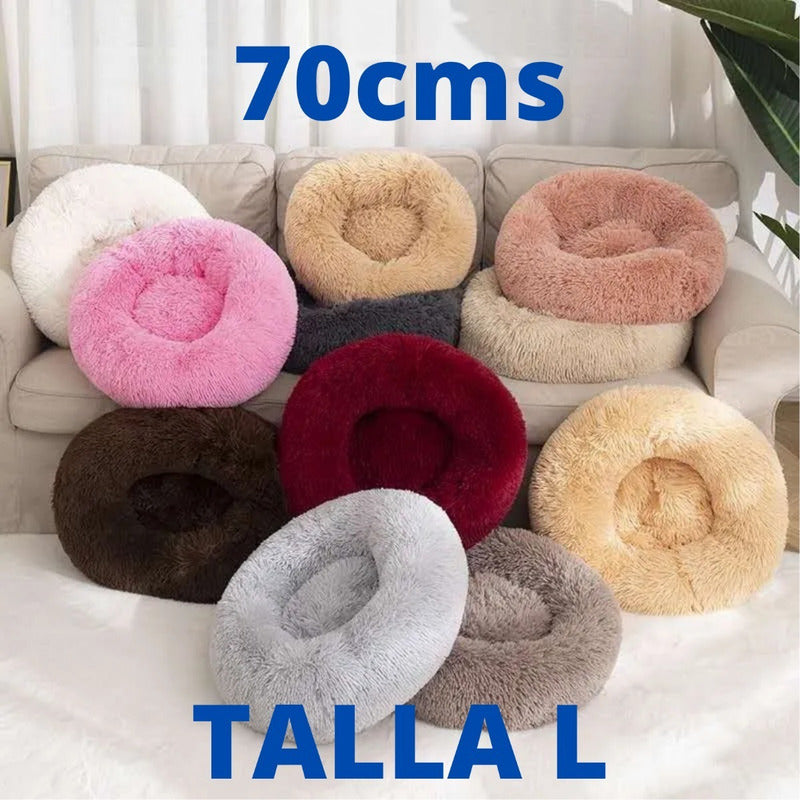 Cama para Mascotas Súper Suave de Felpa Talla L