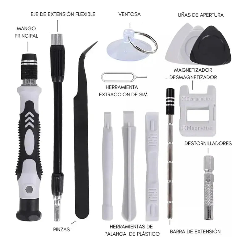 Set 115 Pcs Destornilladores Precisión Torx Magnéticos Impor