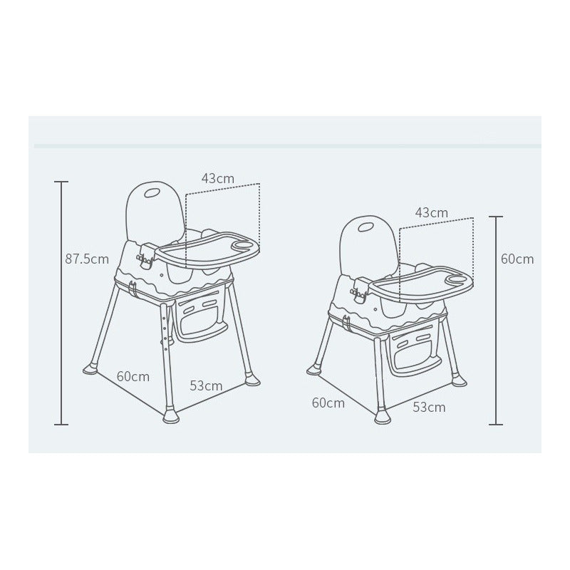 Silla Ecocuero Para Comer Portatil  Importada Multiuso